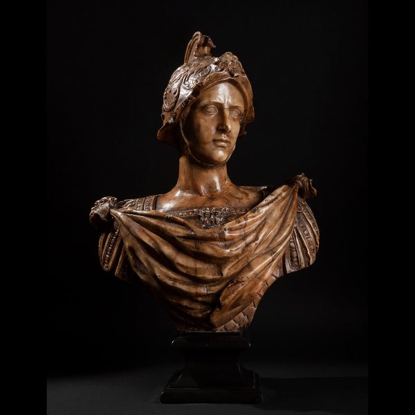 Lot 109 - Alabaster bust of Alexander the Great, Rome 18th century