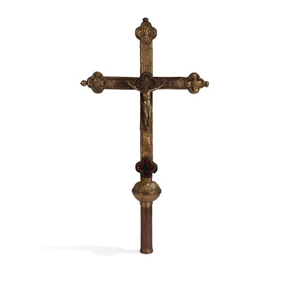 Lot 015 - Processional cross, Northern Italy late 15th early 16th century