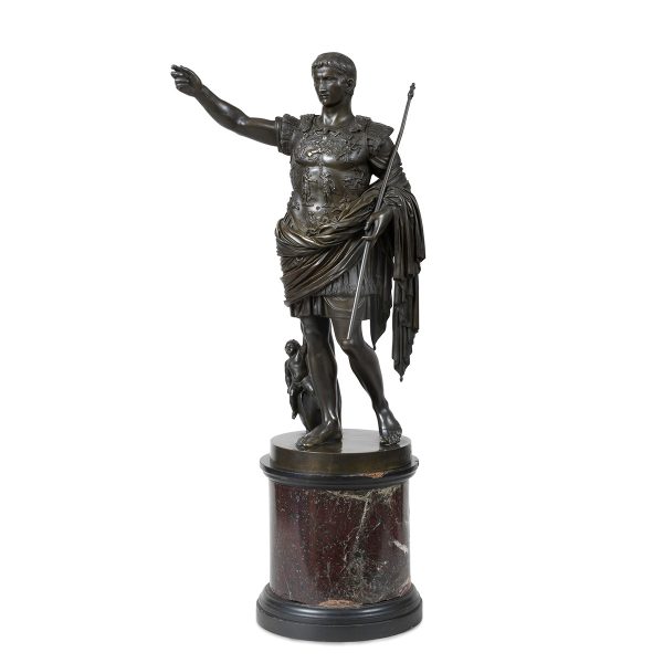 Lot 001 – Major bronze sculpture depicting Julius Caesar, Rome 19th century