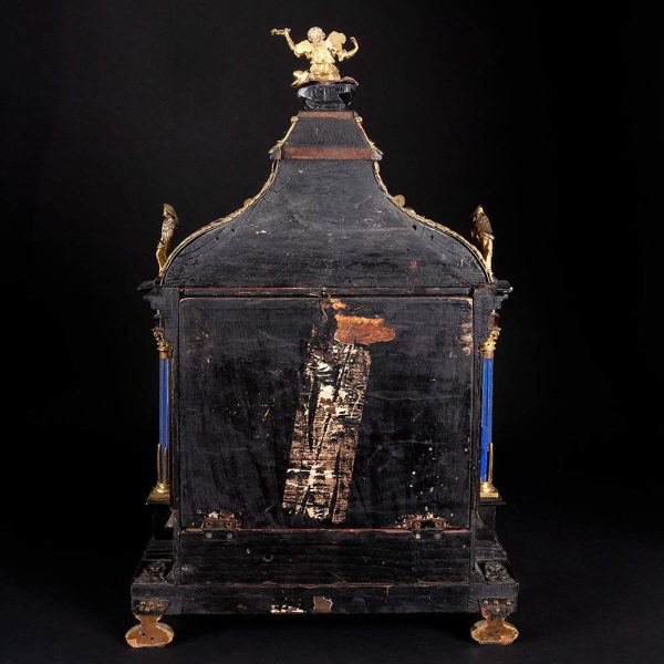 Lot 027 - Precious shrine in wood, silver and lapis, Tuscany 17th century