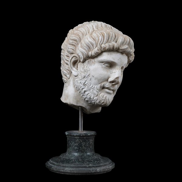 Lot 002 - Head of Emperor Hadrian, Italy 19th century