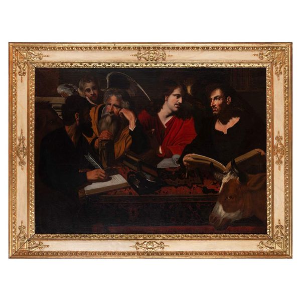 Lot 037 - Valentin de Boulogne (Coulommiers 1591 ? Rome 1632), The Four Evangelists, early 17th century