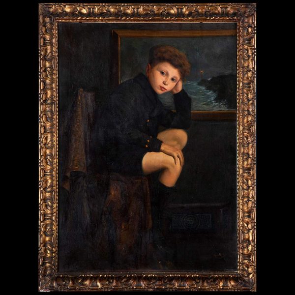 Lot 054 - Gino Piva (Rome 1898 - Pinerolo 1977), Portrait of a Child