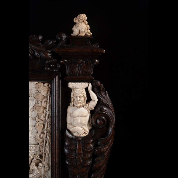Lot 067 - Great ivory relief, Northern European manufacture from the first half of the 18th century