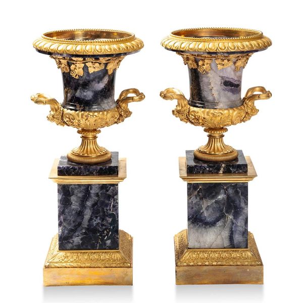 Lot 075 - Pair of Warwick vases, England, first quarter 19th century