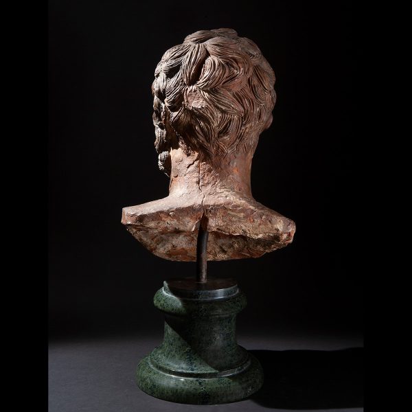 Lot 007 - Sculpture of a philosopher, Italy 18th century