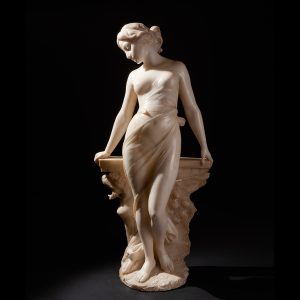 Lot 083 - Major sculpture of a nymph, 19th century