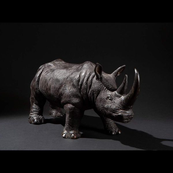 Lot 088 - Statue of a rhinoceros, 19th century