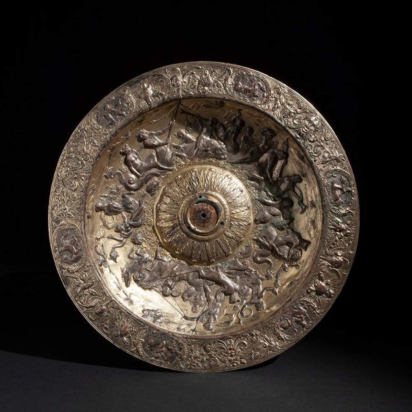 Lot 089 - Model of an important gilded silver basin, England mid- 17th century
