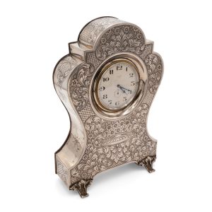 Lot 016 - Art Deco table clock, 8 Jour Suisse